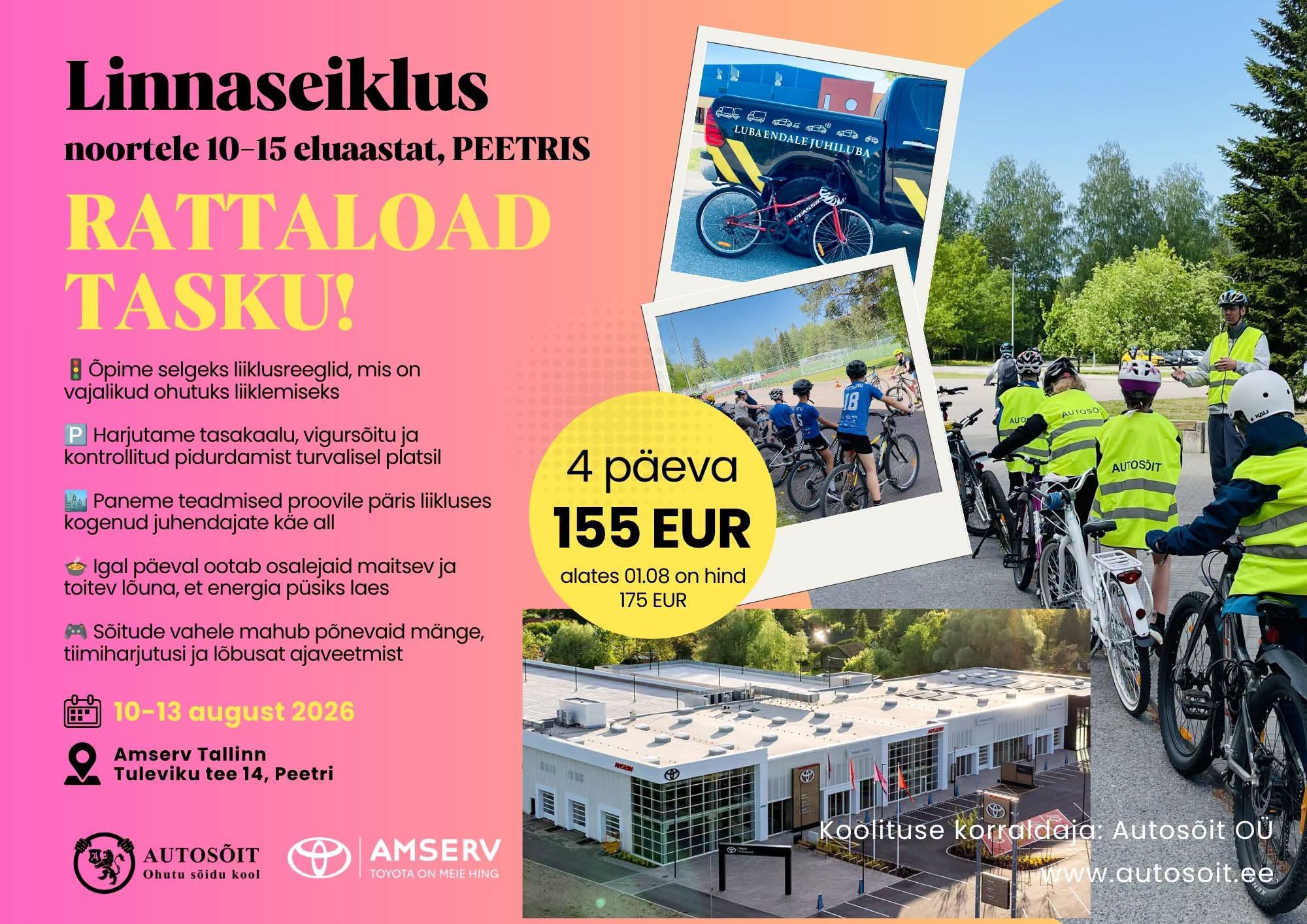 Tule jalgrattalubade koolitusele! 🚴 Kas soovid iseseisvalt sõita rattaga kooli, sõprade juurde või trenni? Kutsume noori osalema põhjalikul ja lõbusal...
The po